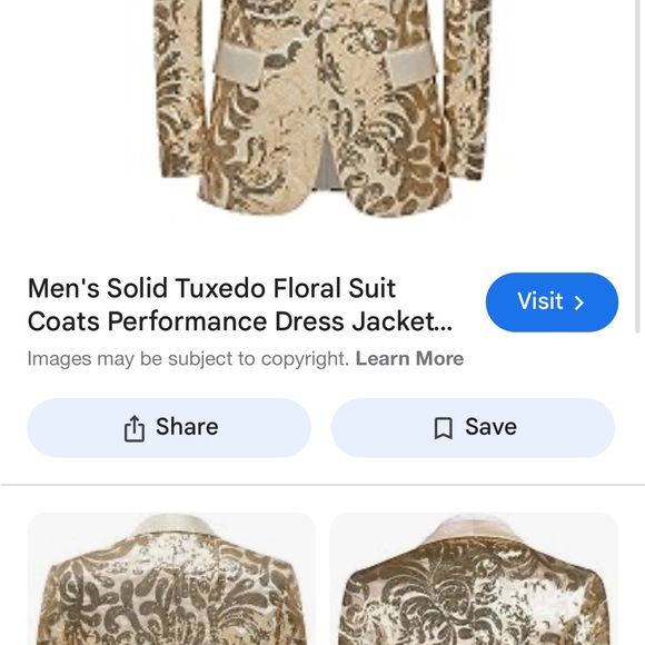 Men’s gold sequins jacket - Picture 8 of 9